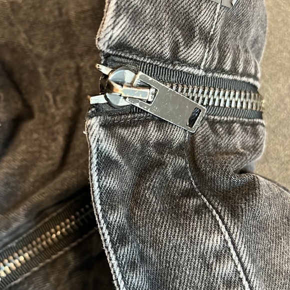 Unravel Project Black Zip Up Cotton Denim Shorts Size 28/4 - Picture 11 of 11